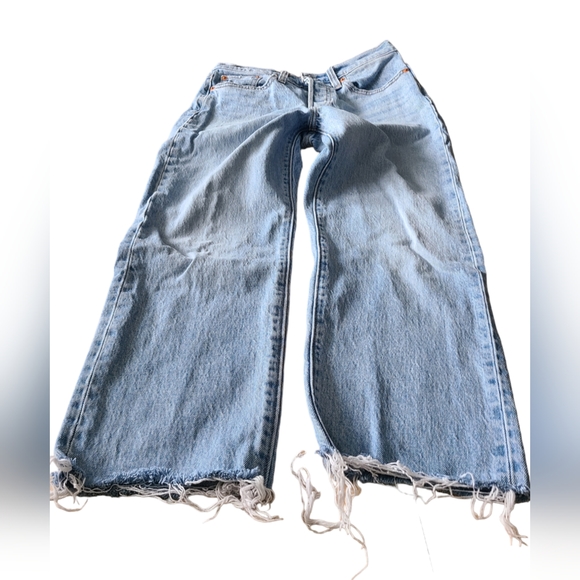 LEVI'S PREMIUM | WEDGIE STRAIGHT RAW HEM JEANS | SIZE 25 - Picture 8 of 14